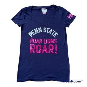 Victoria’s Secret Penn State Roar Lions Roar short sleeve bling t-shirt size M